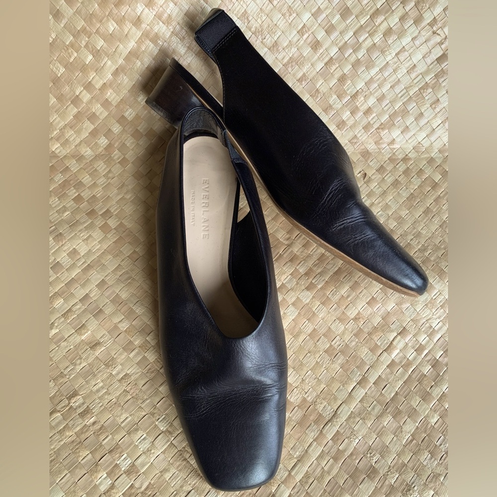 Everlane Leather Sling Backs